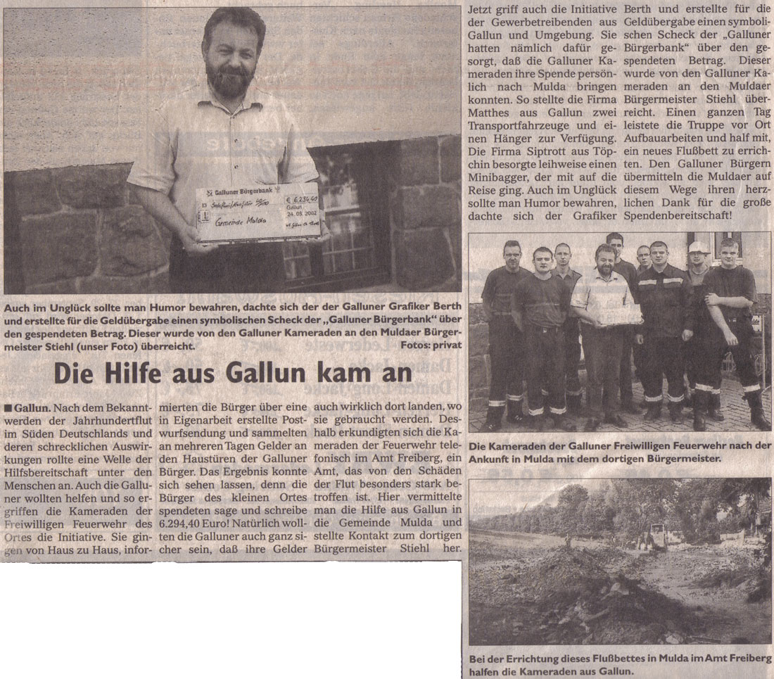 Zeitungsartikel © Wochenspiegel