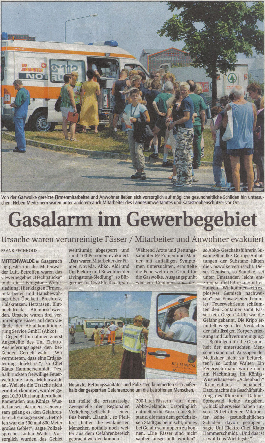 Zeitungsartikel © Märkische Allgemeine