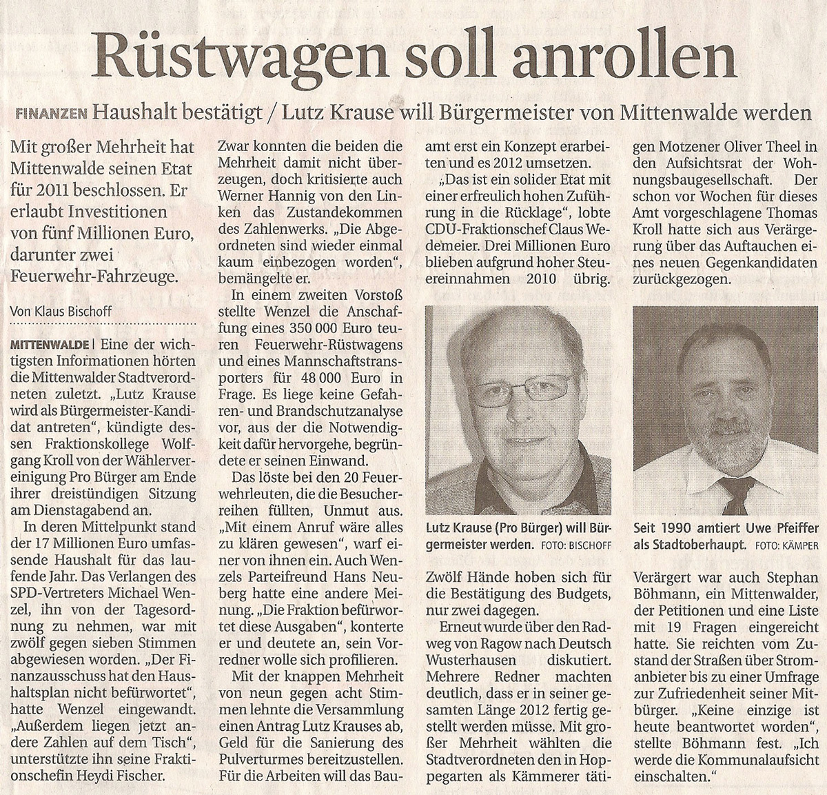 Zeitungsartikel © Märkische Allgemeine